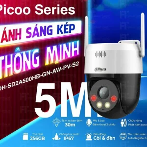 Camera IP Wifi Quay Quét 5MP DAHUA DH-SD2A500HB-GN-AW-PV-S2