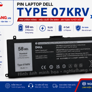 Pin Dell Type 07KRV 15.2V 58Wh (Chính hãng/OEM)