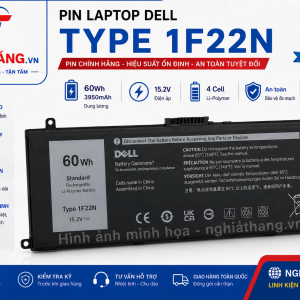 Pin Laptop Dell 1F22N 15.2V – Pin Li-ion Chính Hãng