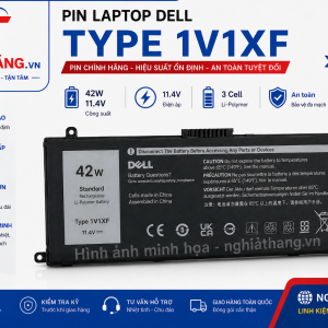 Pin Laptop Dell Type 1V1XF 42Wh 11.4V