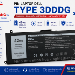 Pin Dell Type 3DDDG 42Wh 11.4V