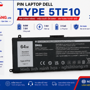 Pin Laptop Dell Type 5TF10 7.6V 64Wh