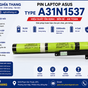 Pin Laptop ASUS Type A31N1537