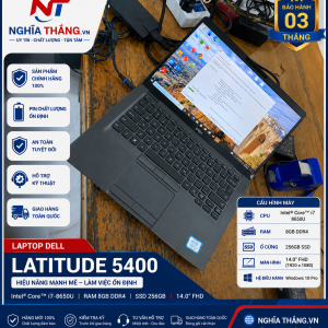 Laptop Dell Latitude 5400 Intel(R) Core(TM) i7-8665U/8GB/256GB/Windows 10 Pro 64-bit