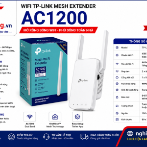 kích sóng  wifi tp-link mesh wi-fi extender ac1200 dual band