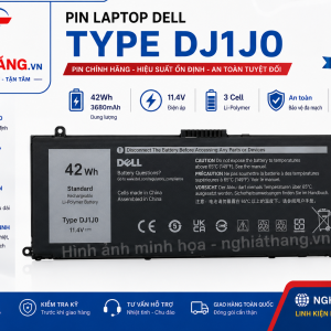 Pin Dell Type DJ1J0 42Wh