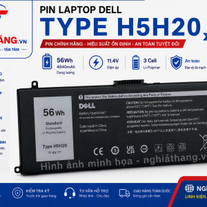 Pin Laptop Dell Type H5H20