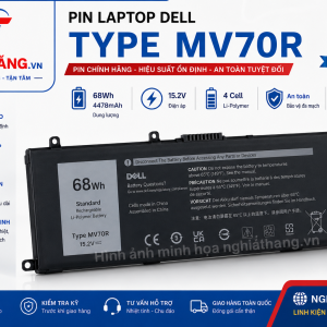 Pin Laptop Dell Type MV70R (68Wh)