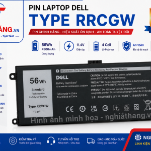 Pin Laptop Dell Type RRCGW 56Wh – Pin Thay Thế Cho Dell XPS 15 / Precision