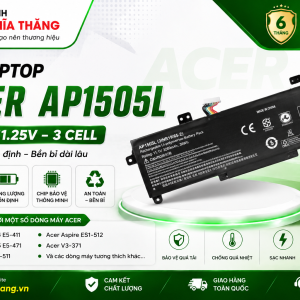 PIN LAPTOP ACER AP15O5L 11.1V/11.25V 3 CELL – BẢO HÀNH 6 THÁNG