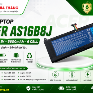 PIN LAPTOP ACER AS16B8J CHÍNH HÃNG BẢO HÀNH 6 THÁNG