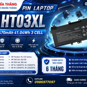 PIN LAPTOP HP HT03XL - HT04XL - HT06XL BẢO HÀNH 6 THÁNG